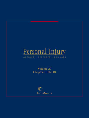 cover image of Personal Injury: Actions, Defenses, Damages